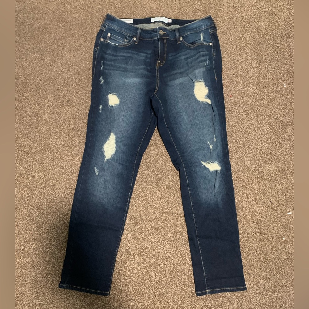 Plus size blue jeans